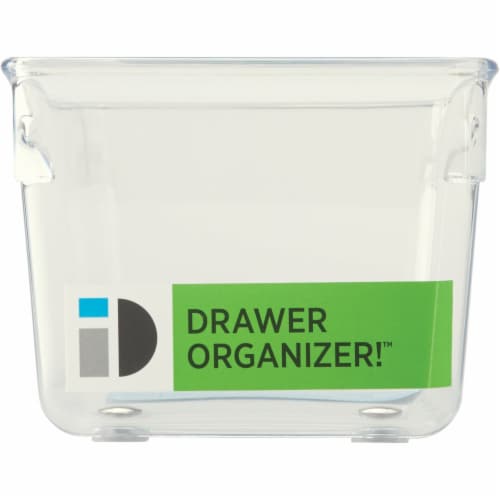 iDesign Clear Drawer Organizer Tray Perspective: back