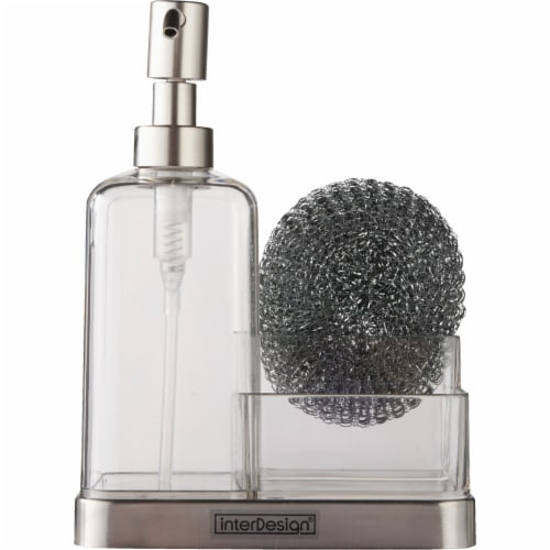 iDesign Forma Soap Dispenser & Sponge Caddy 67080 Perspective: back