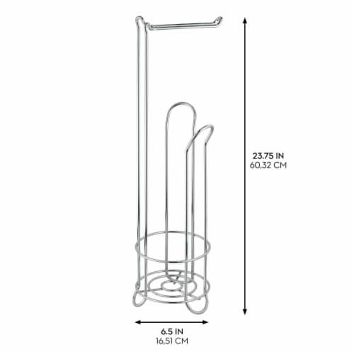 iDesign Classico Roll Stand Plus - Chrome Perspective: back
