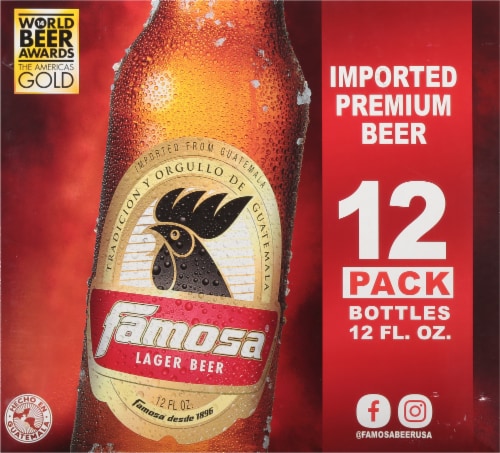 Famosa® Lager Beer Perspective: back