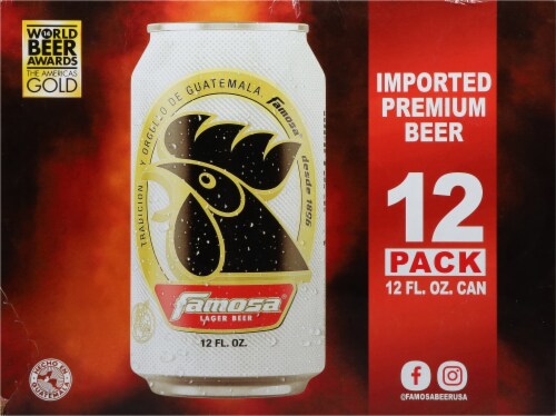 Famosa® Imported Premium Lager Beer Perspective: back