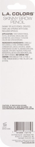 L.A. Colors Browie Wowie Skinny Brow Pencil - Medium Brown Perspective: back