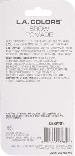 L.A.Colors® Light Brown Browie Wowie Brow Pomade Perspective: back