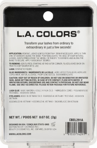 L.A. Colors® Dramatilash Multi-Pack False Eyelash Kit with Adhesive Perspective: back