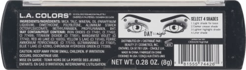 L.A. Colors® Day to Night Nightfall Eyeshadow Palette Perspective: back