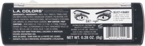 L.A. Colors® Day to Night Twilight Eyeshadow Palette Perspective: back