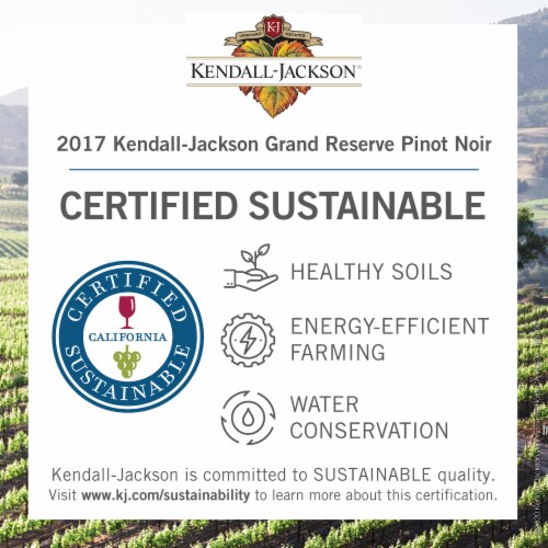 Kendall-Jackson® Grand Reserve Pinot Noir Red Wine Perspective: back