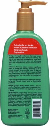 Shikai Borage Therapy Advanced Formula Fragrance Free Lotion Perspective: back