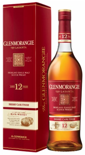 Glenmorangie The Lasanta 12 Year Highland Single Malt Scotch Whisky Perspective: back