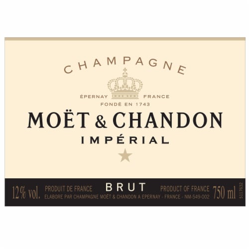 Moet & Chandon Brut Imperial Gold Sleeve Champagne Perspective: back