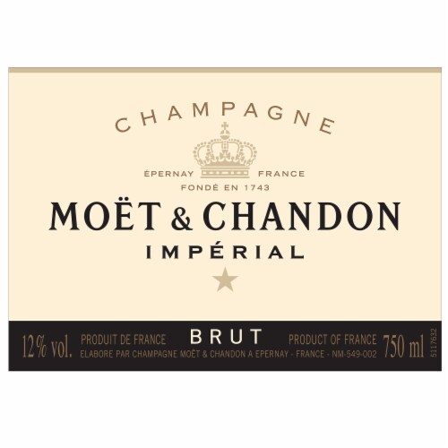Moet & Chandon Brut Imperial Gold Sleeve Champagne Perspective: back