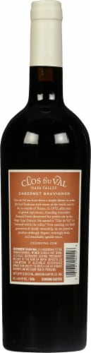 Clos Du Val Napa Valley 2021 Cabernet Sauvignon Perspective: back