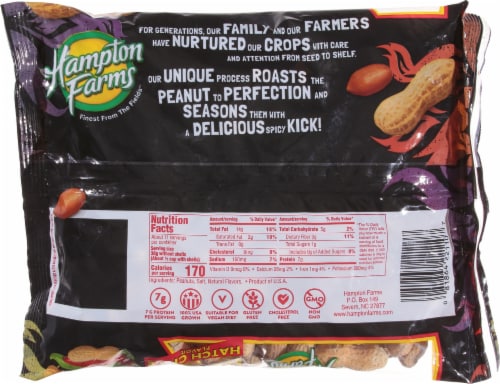 Hampton Farms Hatch Chile HotNuts® Perspective: back
