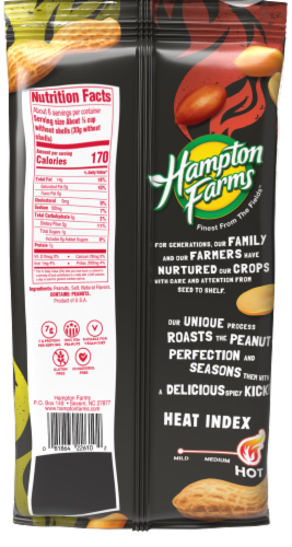 Hampton Farms Hot Nuts® Hatch hile Perspective: back