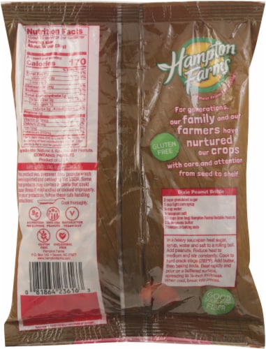 Hampton Farms Raw Peanuts Redskin Perspective: back