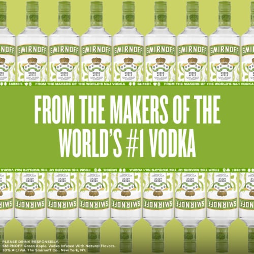 Smirnoff Vodka Green Apple Perspective: back