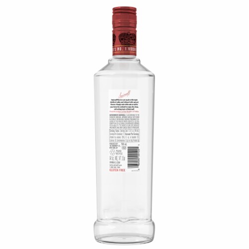 Smirnoff Cranberry (Vodka Infused With Natural Flavors) Perspective: back