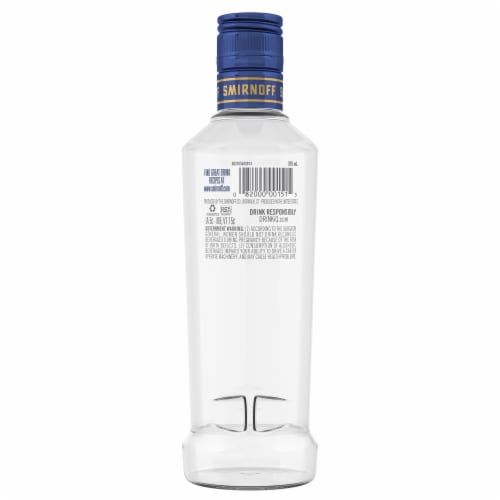 Smirnoff Blueberry (Vodka Infused With Natural Flavors) Perspective: back