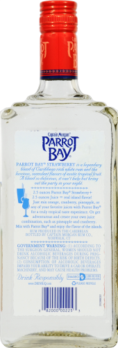 Captain Morgan Strawberry Rum Perspective: back