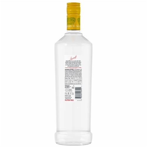 Smirnoff Citrus (Vodka Infused With Natural Flavors) Perspective: back