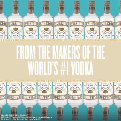 Smirnoff Vanilla (Vodka Infused With Natural Flavors) Perspective: back