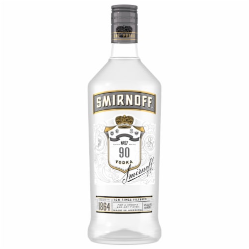 Smirnoff Silver Label Vodka Perspective: back