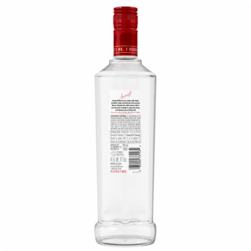 Smirnoff Cherry (Vodka Infused With Natural Flavors) Perspective: back