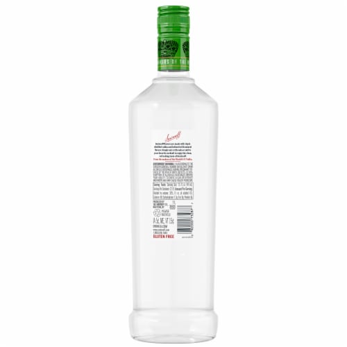 Smirnoff Lime (Vodka Infused With Natural Flavors) Perspective: back