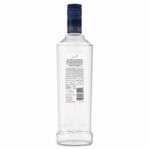 Smirnoff Blueberry (Vodka Infused With Natural Flavors) Perspective: back