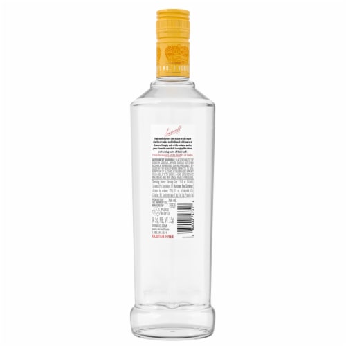 Smirnoff Pineapple (Vodka Infused With Natural Flavors) Perspective: back