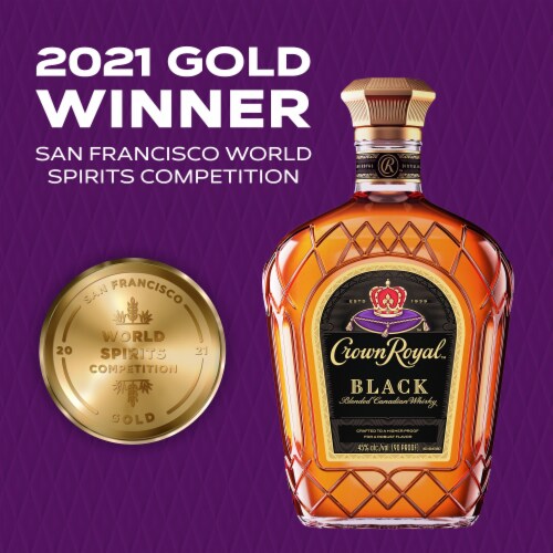 Crown Royal Black Blended Canadian Whisky Perspective: back