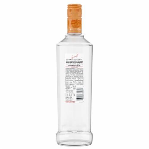 Smirnoff Peach (Vodka Infused With Natural Flavors) Perspective: back