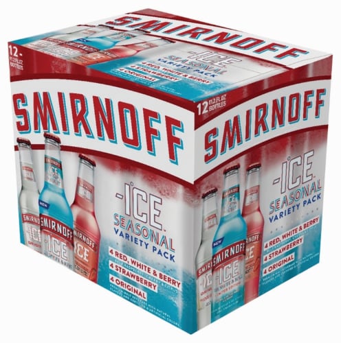Smirnoff Ice Seasonal Flavored Hard Beverage Variety Pack Perspective: back