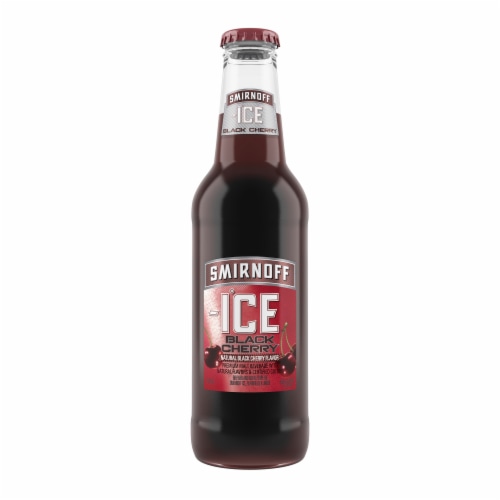 Smirnoff Ice Black Cherry Flavored Hard Beverage Perspective: back