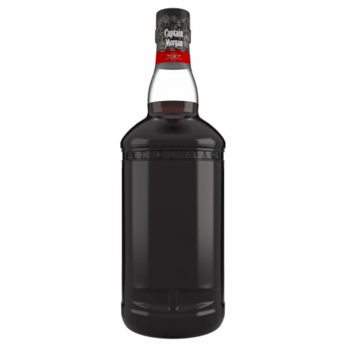 Captain Morgan Black Spiced Dark Rum Perspective: back