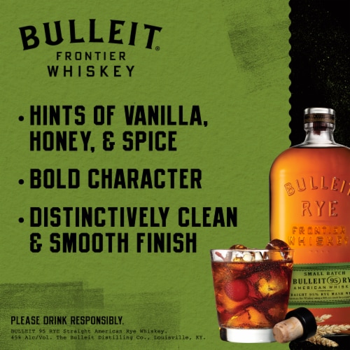 Bulleit 95 Rye Whiskey Perspective: back