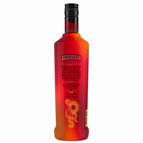 Smirnoff Sours Fruit Punch (Vodka Infused with Natural Flavors) Perspective: back