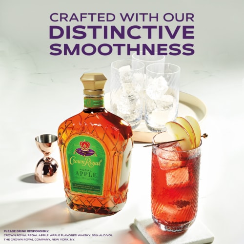 Crown Royal Regal Apple Flavored Canadian Whisky Perspective: back