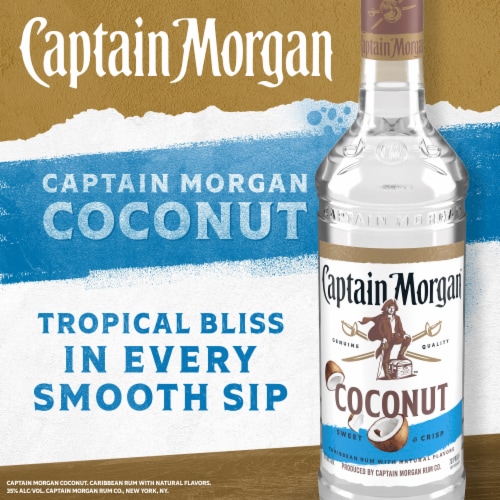 Captain Morgan Rum Caribbean Coconut Perspective: back