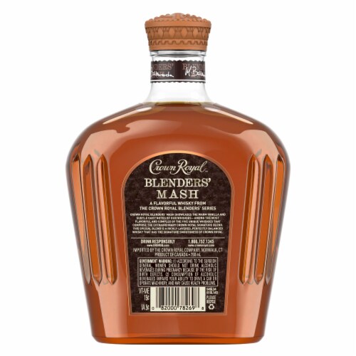 Crown Royal Blenders' Mash Blended Canadian Whisky Perspective: back