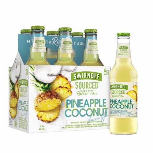 Smirnoff Sourced Pineapple Coconut Perspective: back