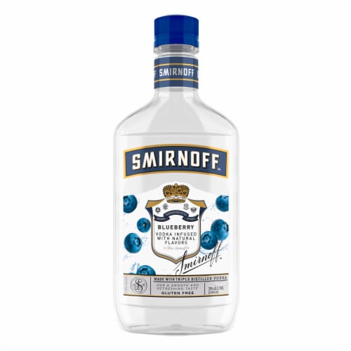 Smirnoff Blueberry (Vodka Infused With Natural Flavors) Perspective: back