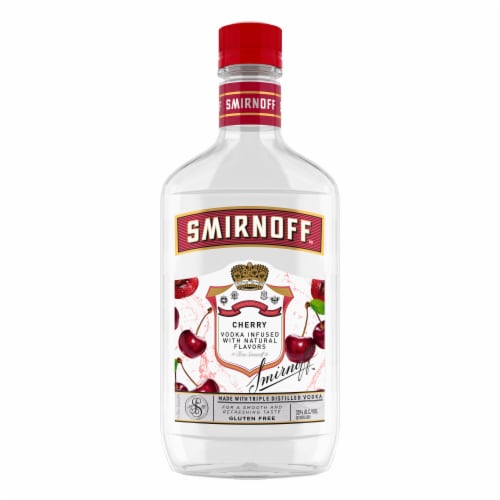 Smirnoff Cherry (Vodka Infused With Natural Flavors) Perspective: back