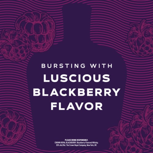 Crown Royal Whisky - Canadian Blackberry Perspective: back