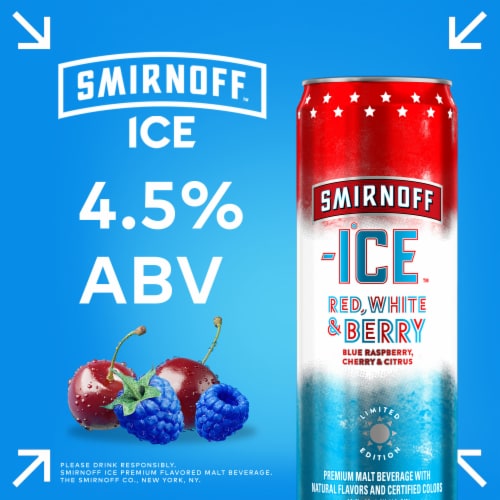 Smirnoff Ice Red White & Berry Perspective: back