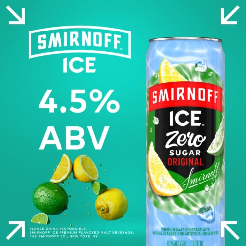Smirnoff Ice Zero Sugar Original Perspective: back
