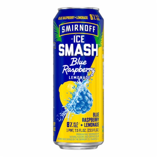Smirnoff Ice Smash Blue Raspberry Lemonade Perspective: back