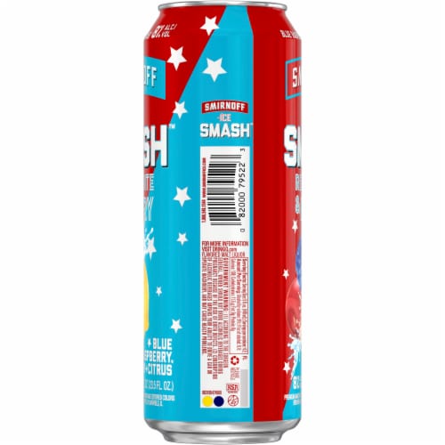 Smirnoff Ice Smash Red White & Berry Perspective: back