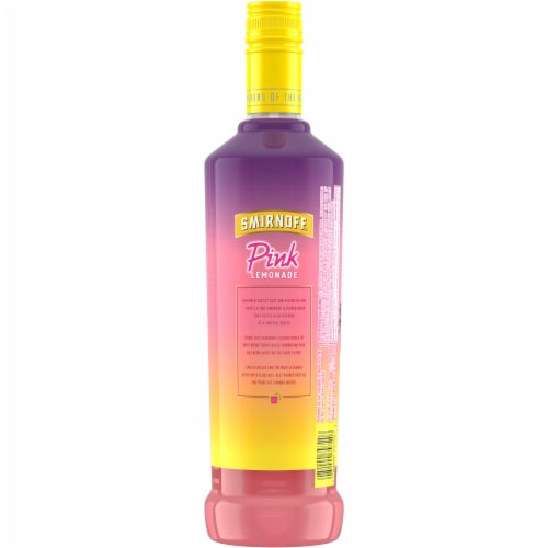 Smirnoff Pink Lemonade (Vodka Infused With Natural Flavors) Perspective: back