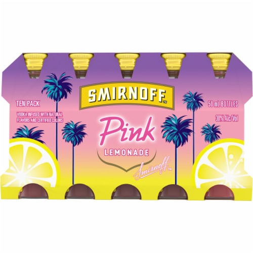 Smirnoff Pink Lemonade (Vodka Infused With Natural Flavors) Perspective: back